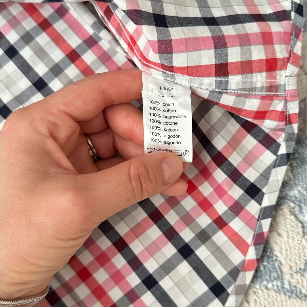 Lacoste Long Sleeve Plaid Slim Fit Shirt 100%
Cotton Men's Size 40 - Picture 10 of 10